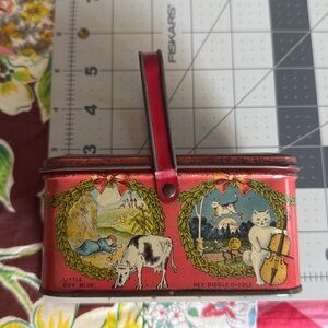 Rare Vintage Tindeco Christmas Tin Pail – “Merry Christmas from Santa”